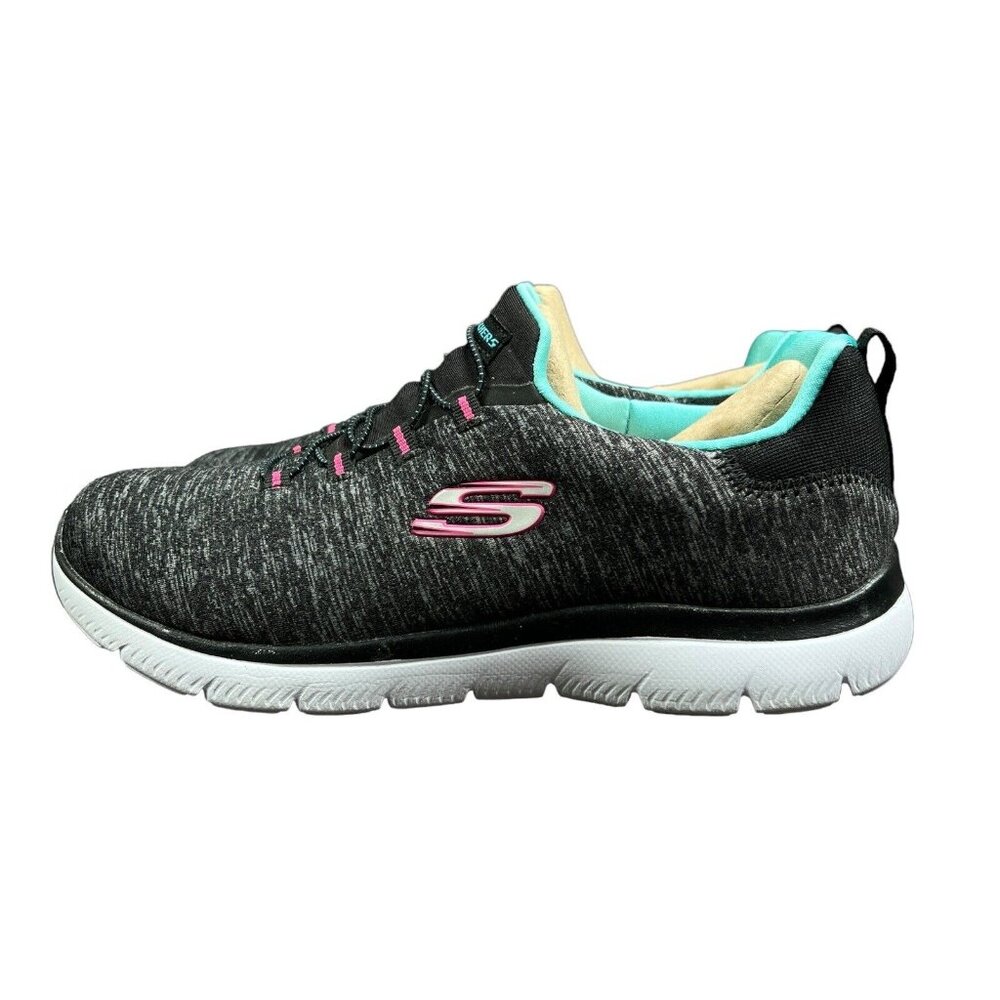 Skechers Memory Foam Summits Quick Getaway Black … - image 3